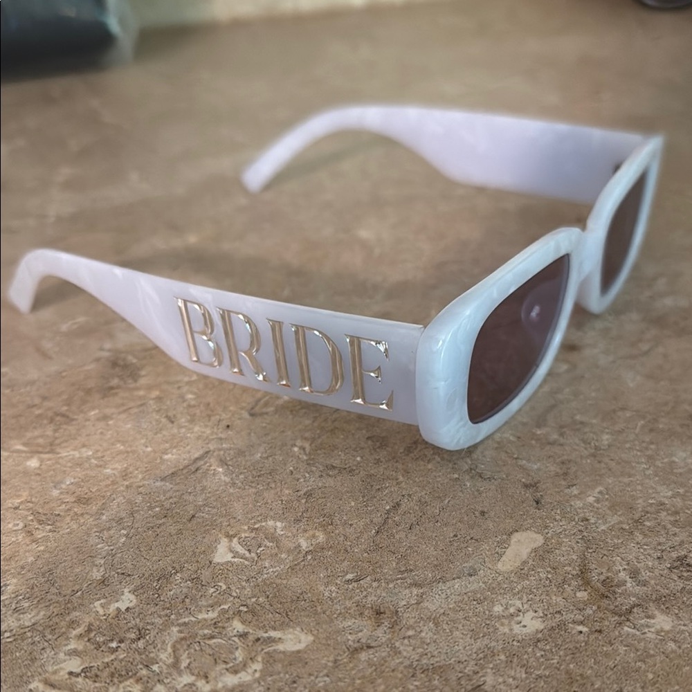 Elegant White Bride Sunglasses